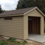 Brookfield WI 12x16 Gable with 6" soffits on all sides